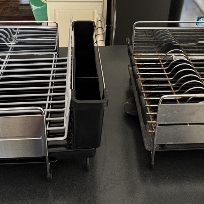 Sabatier Expandable Stainless Steel Dish Rack with Rust-Resistant